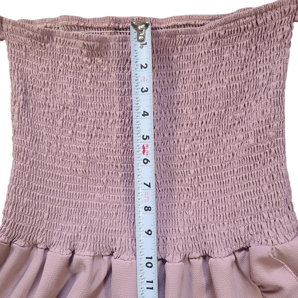 Boutique Dusty Rose Hi-Low Ruffle Dress Women 2XL Matching Mommy & Me - Picture 8 of 10